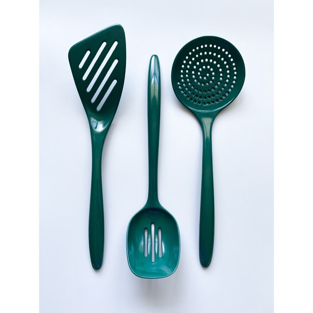 Vintage MCM DANSK Green Melamine Kitchen Utensil Set of 3